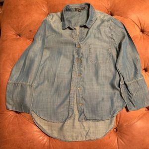 Denim/ tencel size medium long sleeve shirt